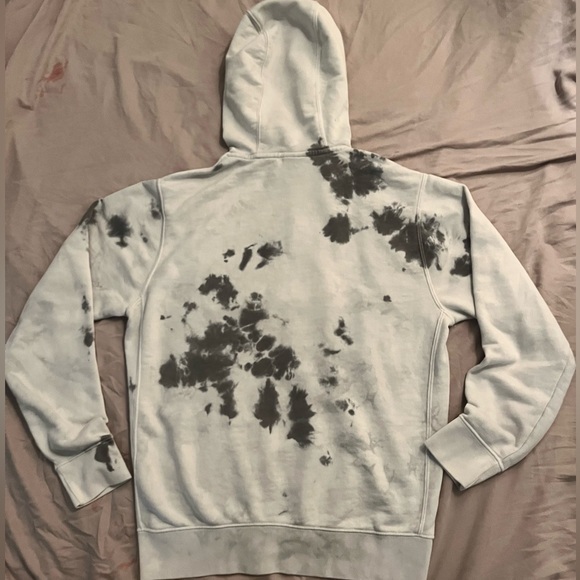 NWOT NIKE Club Fleece B&W Tie Dye Hoodie - Size S. - Picture 2 of 5